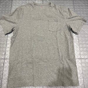 J Crew Broken-In Crewneck Short Sleeve Cotton T-Shirt Heather Gray Large Tall LT